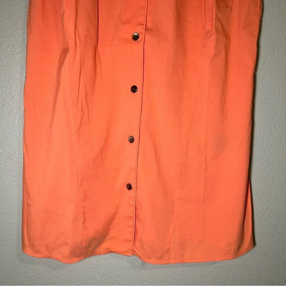 LAFAYETTE 148 sleeveless cotton blend button down top women’s size small 6 - Picture 4 of 8